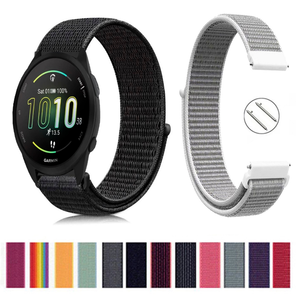 Pulseira 20mm de Nylon para Smartwatch Garmin forerunner 165 de Engate rapido Pronta entrega no Brasil em Oferta na Shopee