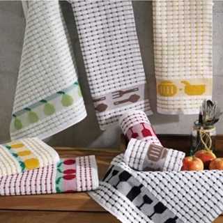 Kit com 5 Panos de Prato Gourmet Premium Atoalhado 100%Algodão TEKA em Oferta na Shopee