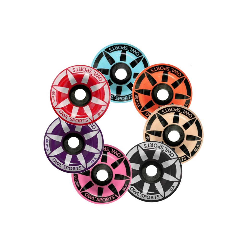 Rodas Para Patins Quad Owl Sports Star 60 mm 80A (4 un.)