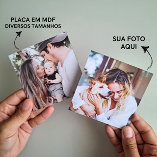 Quadro Personalizado MDF Fita Dupla Face Tamanhos De 10x10, 15x15 e 20x20 - Com Sua Foto Aqui - Quadros Personalizados em Oferta na Shopee