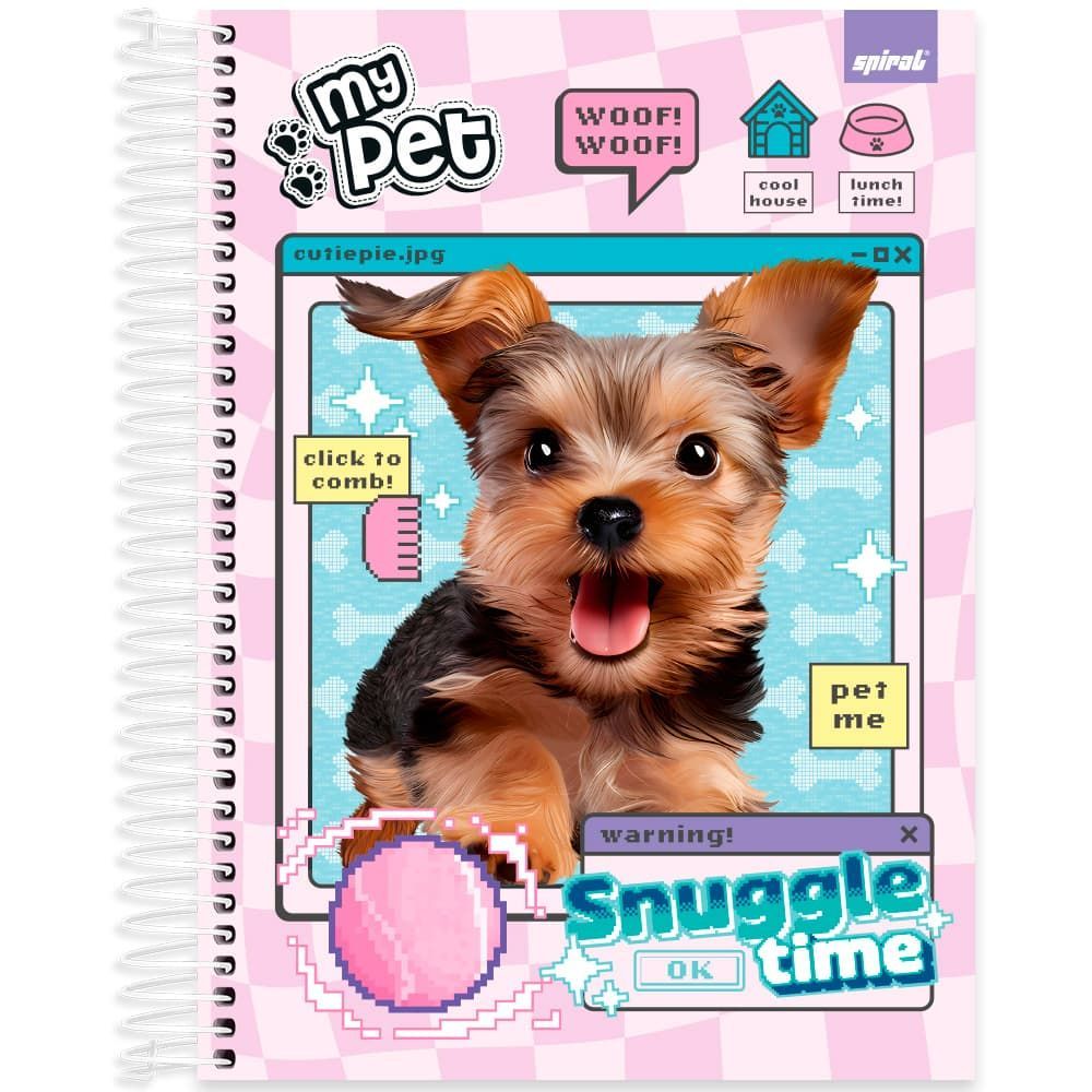 Caderno Universitário Capa Dura 10X1 160 Folhas Best Friend -My Pet