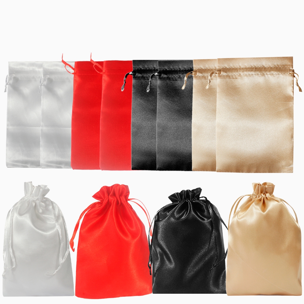 10 unidades de Saquinho de Cetim Tamanho 7x9cm em Oferta na Shopee