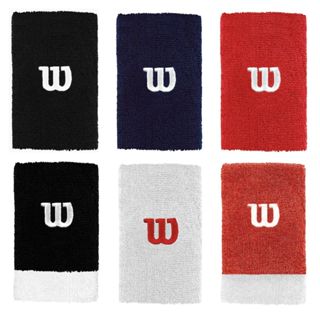 1 Par de Munhequeira Esportiva W Bordado Absorve Transpiração Unissex Wilson em Oferta na Shopee