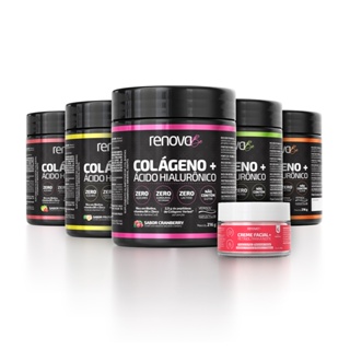 5 Potes Colágeno Verisol + Creme Facial Retinol - Renova Be em Oferta na Shopee