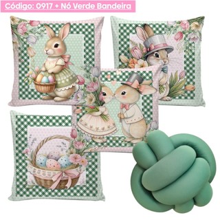 Kit 4 Capas de Almofadas Decorativas 45x45cm + Almofada de Nó Feliz Páscoa Quarto Sala Ovo de Páscoa em Oferta na Shopee
