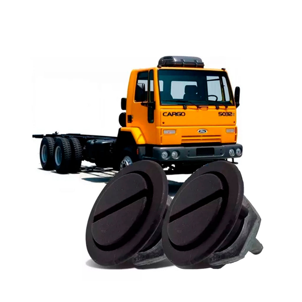 Par Trava Botão Fecho Capô Caminhão Ford Cargo 815 4532 1317