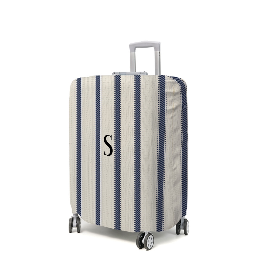 Capa Decorativa Para Mala De Bordo Viagem Personalizada Letra Inicial Tamanho P
