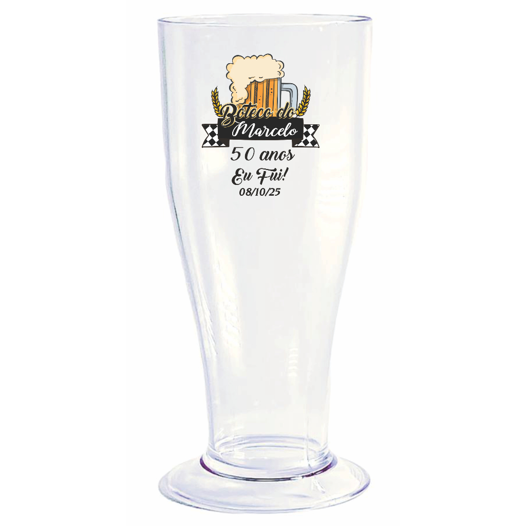 50 Copo Tulipa 300ml Personalizado em Oferta na Shopee