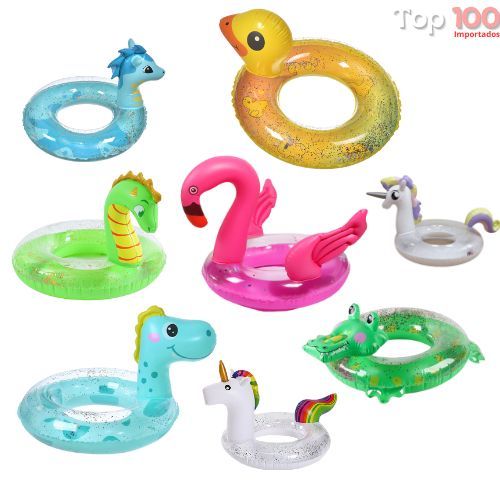 Boia de Cintura Diversos Bichinhos Praia Piscina Verão em Oferta na Shopee