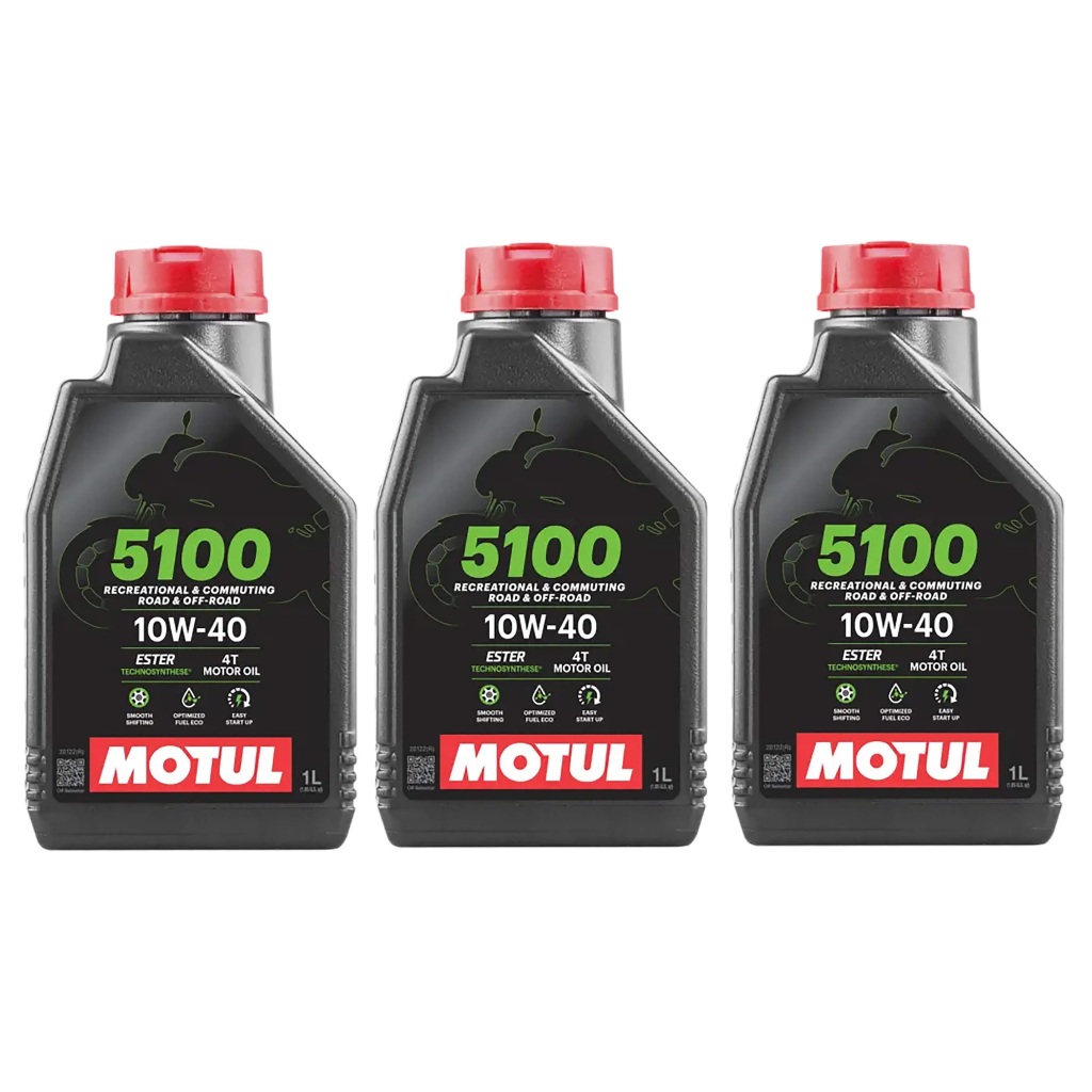 Kit Troca Óleo 3X Motul 5100 10w40 4l Z800 Kawazaki API/SP Promoção