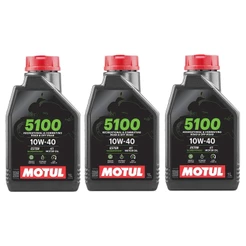 Kit Troca Óleo 3X Motul 5100 10w40 4l Z800 Kawazaki API/SP Promoção