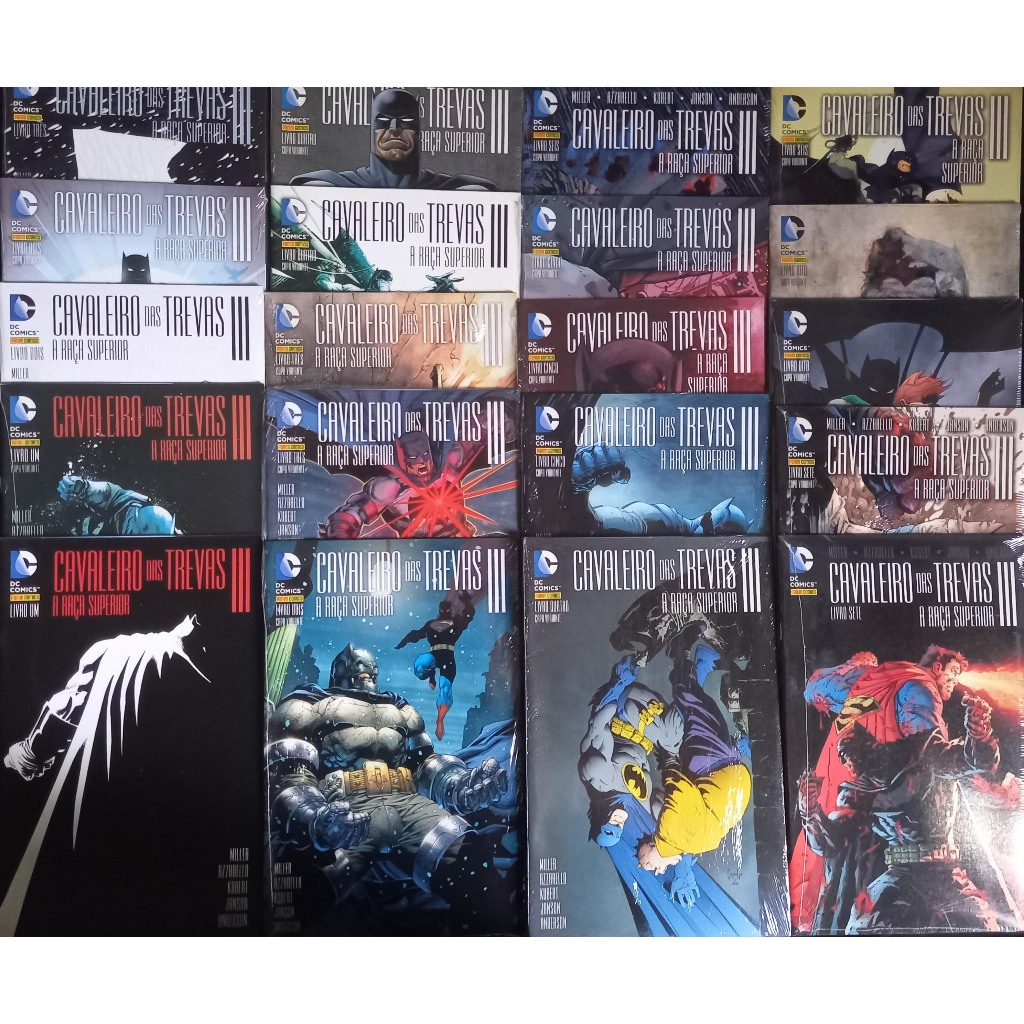 HQ DC Batman Cavaleiro das Trevas III - A raça superior - 1 a 8 - valor unitário - Maioria lacrada - Frank Miller - Pani