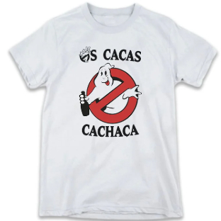 Camiseta Unissex Carnaval os Caças Cachaça Camisa Engraçada Bloco