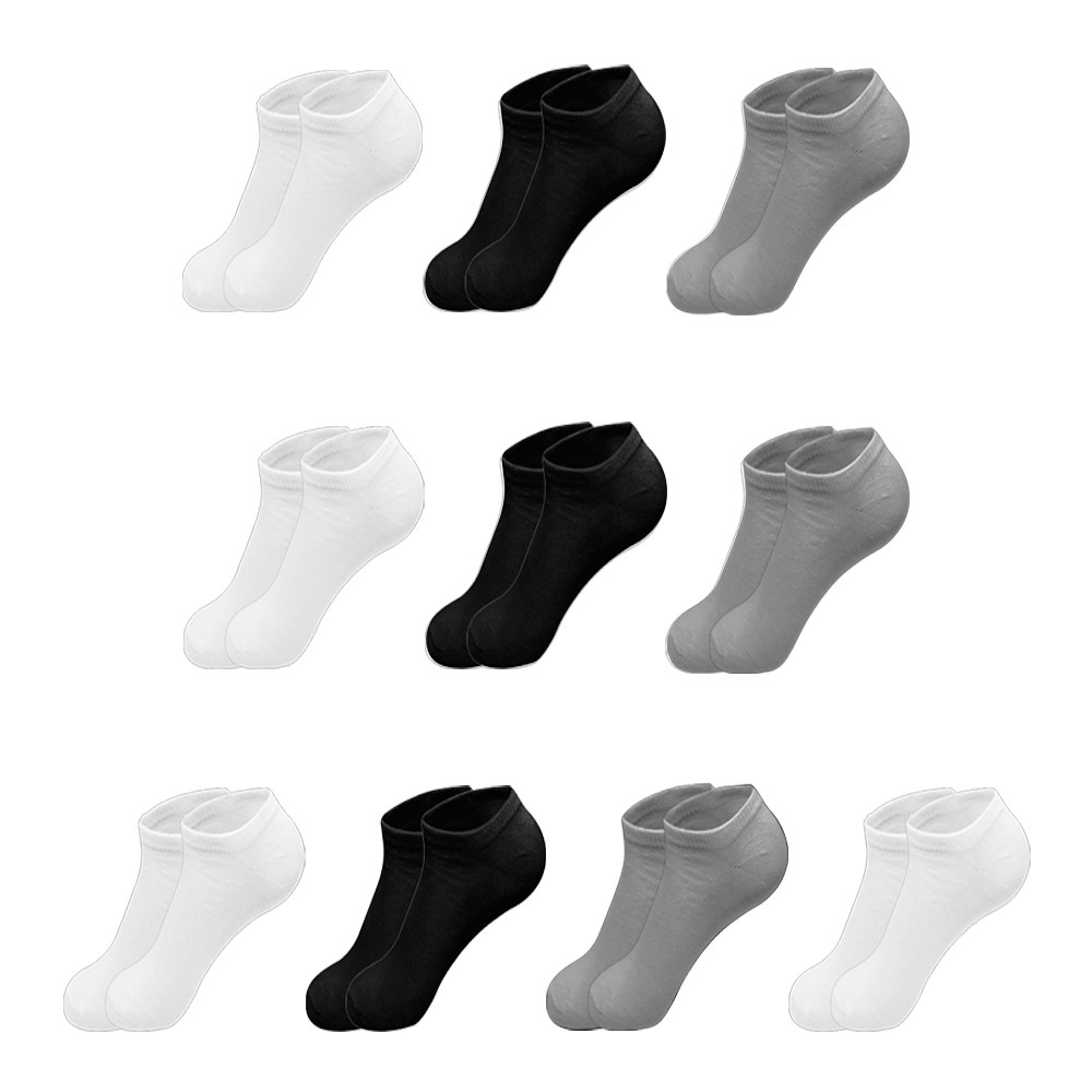 Kit 10 Pares Meia Masculina Algodão Soquete Atacado Sapatilha M4 Sortido