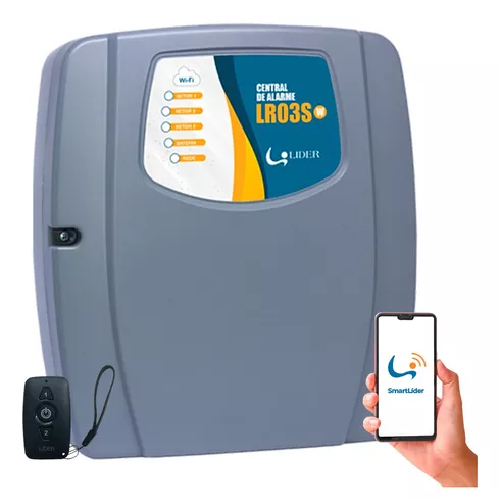 Central De Alarme Wifi Lr03sw  com 3 Setores Lider