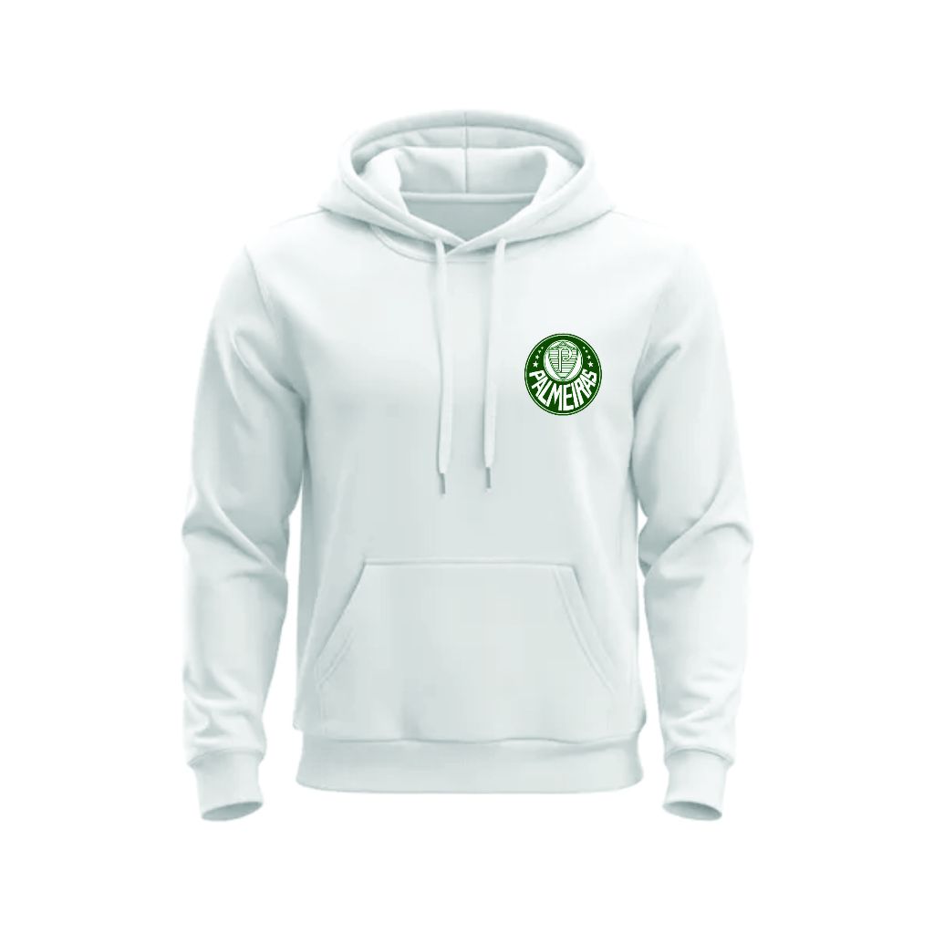 Moletom Blusa Canguru de Algodão Com Capuz Estampa do Palmeiras Diversas Cores Masculino e Feminino