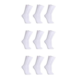 Kit 10 Pares Meia Social Masculina Branco S1 Meias Sociais Atacado