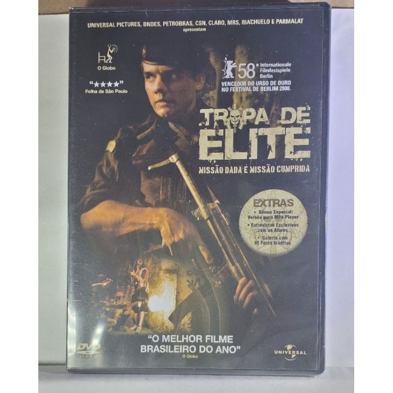DVD  - Tropa de  Elite - Missão dada é  Missão  cumprida,  original novo lacrado.
