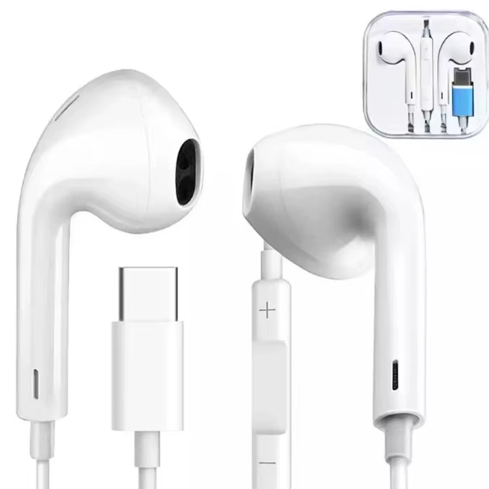 Fones De Ouvido Com Fio Para iPhone 15 16 USB-C Plug Pro max em Oferta na Shopee