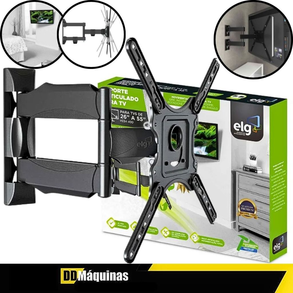 Suporte Articulado para TV de 26 a 55 A02V4N - ELG - Home Appliances