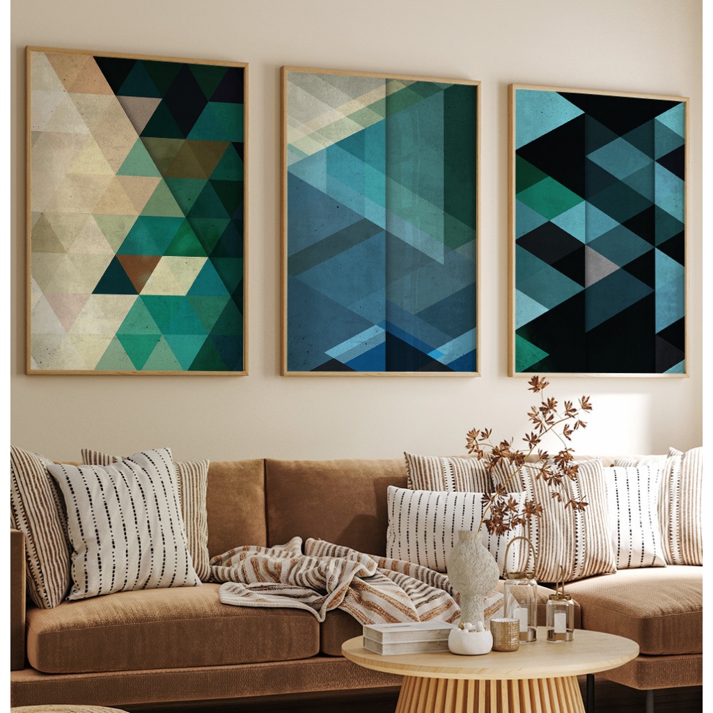Quadro Abstrato Para Sala Quadro Decorativo Com Moldura E Vidro Quadro Para Quar