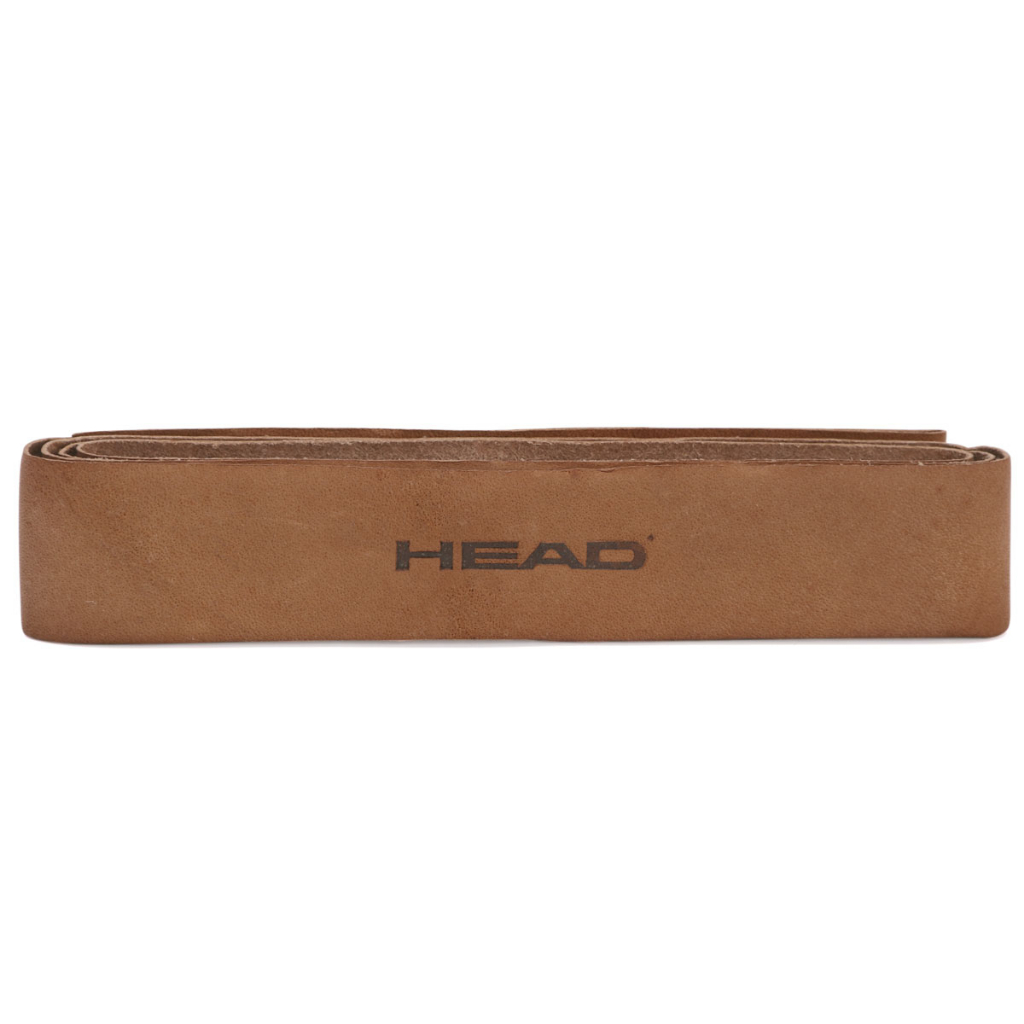 Cushion Grip Head De Couro Natural Marrom - Grip Para Raquetes de Tênis, Beach Tennis, Padel - Unid