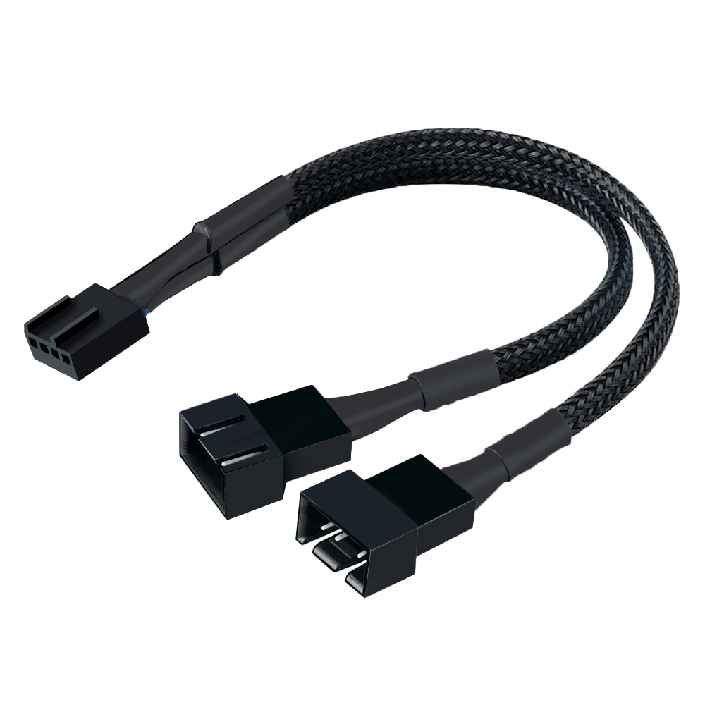 CABO SPLLITER PARA COOLER FAN PWM 4 PINOS 1 PARA 2 SAÍDAS