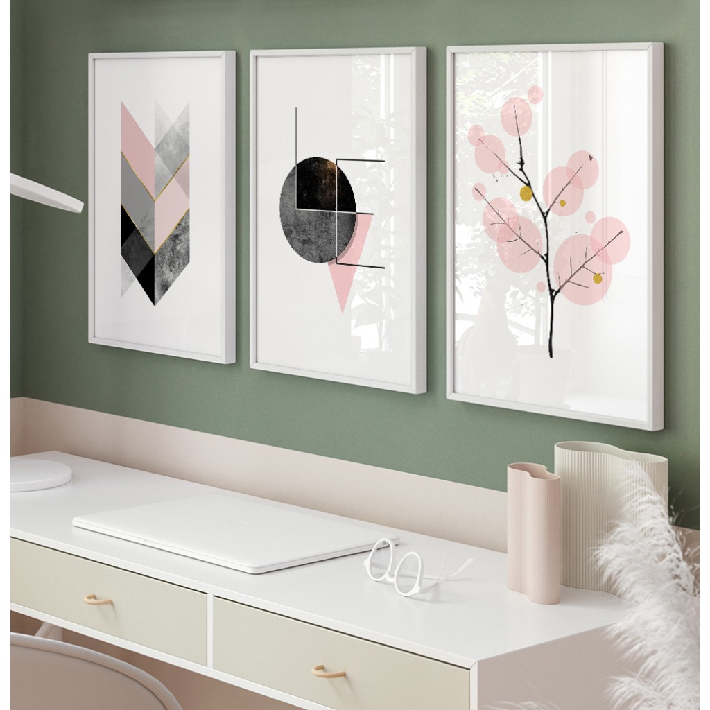 Quadro Minimalista Abstrato Quadros Decorativos Com Moldura Quadro Para Quarto C