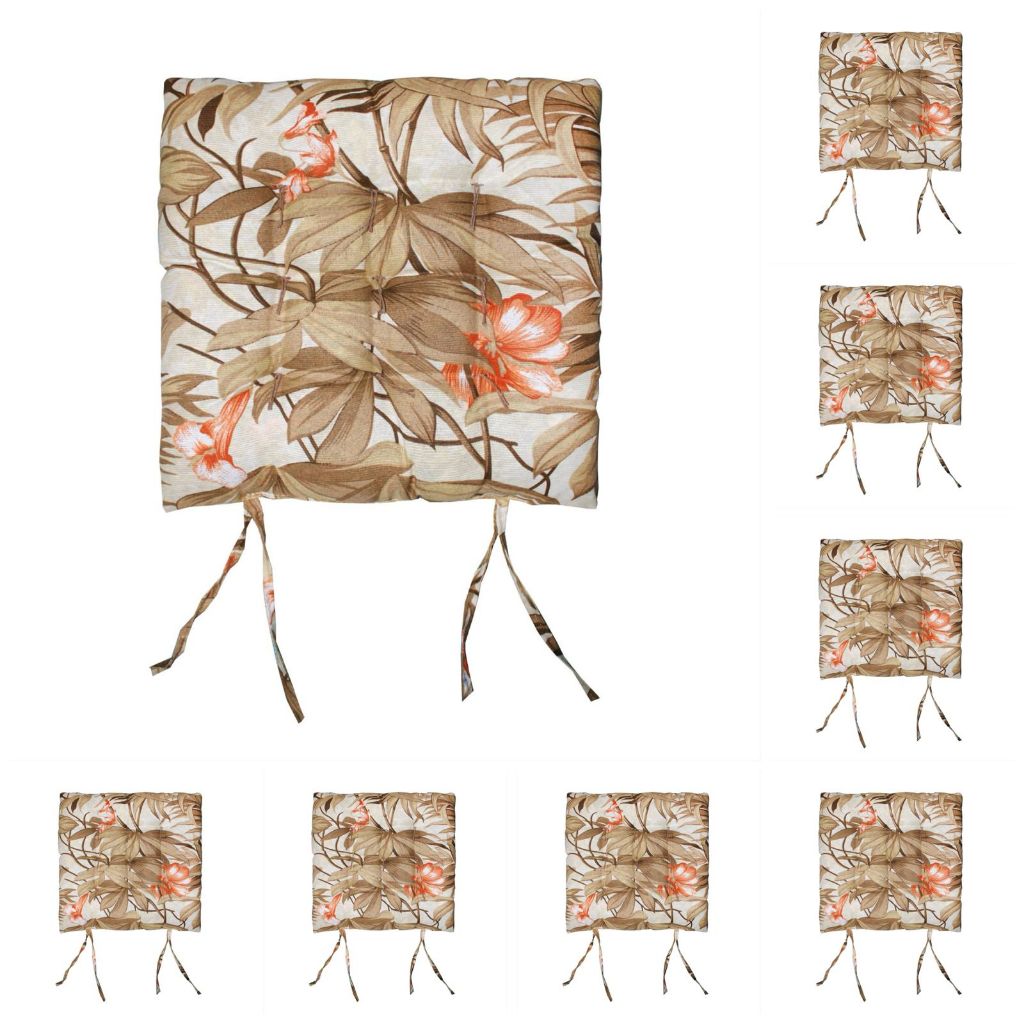 Kit com 8 almofadas futon assento de cadeira tamanho 40x40