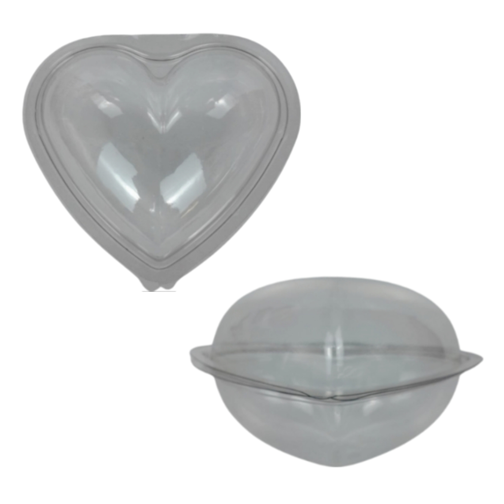 Blister Para Ovo Coração 500g Ovo de Páscoa Bandeja Transparente Confeitaria Páscoa - Envio Imediato