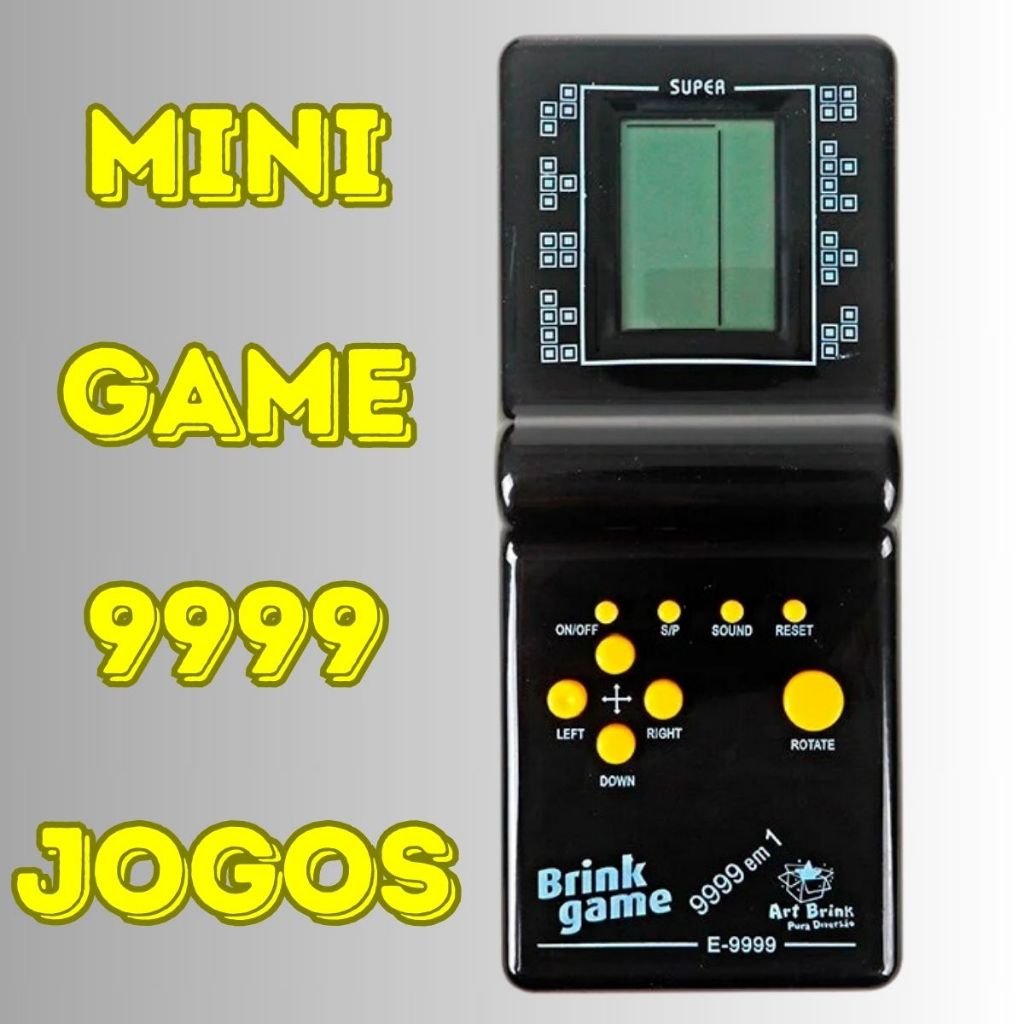 Mini Game Portátil Brink Games Retro 9999 Jogos - Mini Game Infantil - Envio Imediato