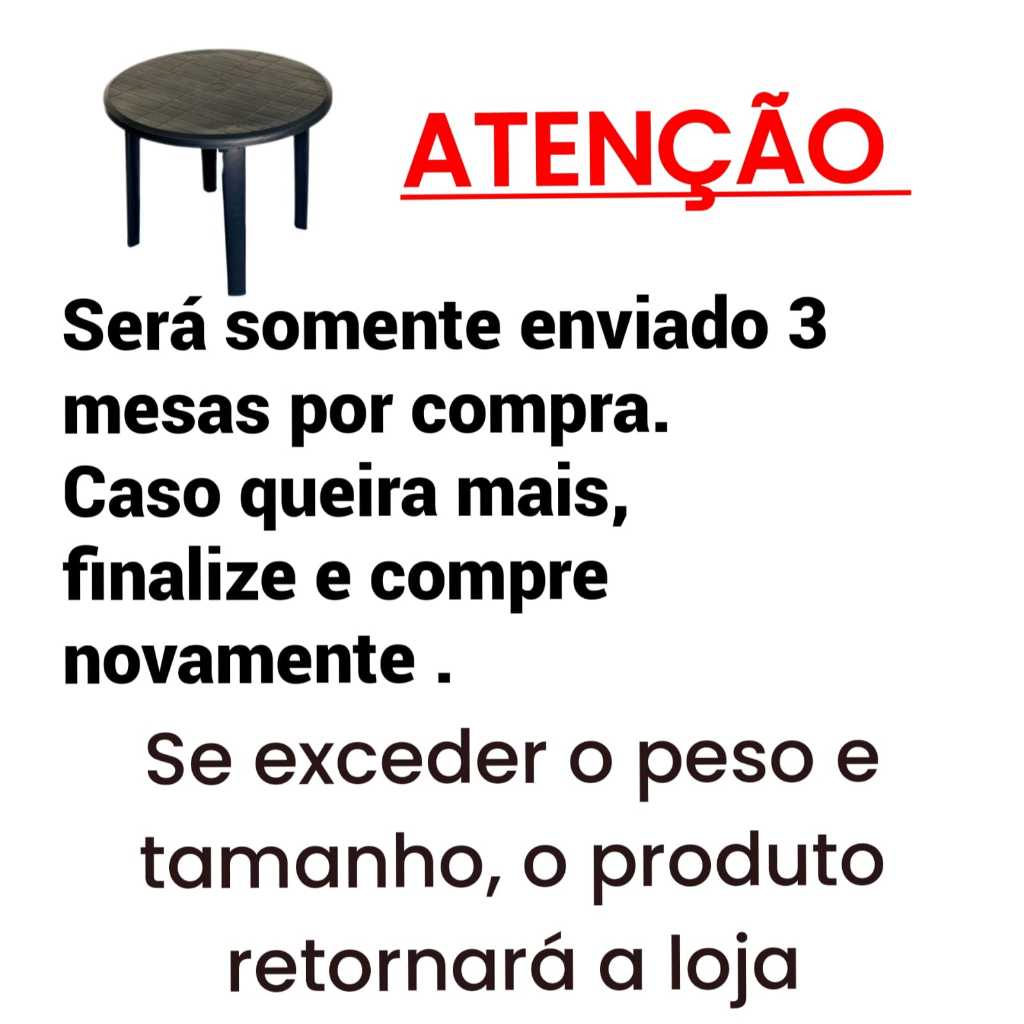 Mesa Quadrada ou Redonda Desmontável  Festa Praia Piscina