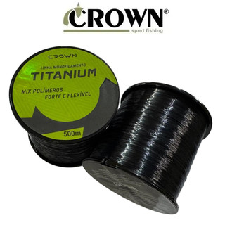 Linha Titanium Crown Monofilamento 500m - Varias Medidas