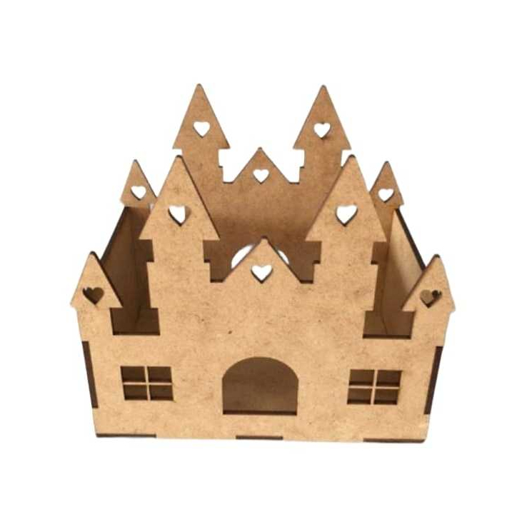 Kit 10 Decoracao Realeza Em Madeira Mdf Cachepot Castelo Princesa Principe