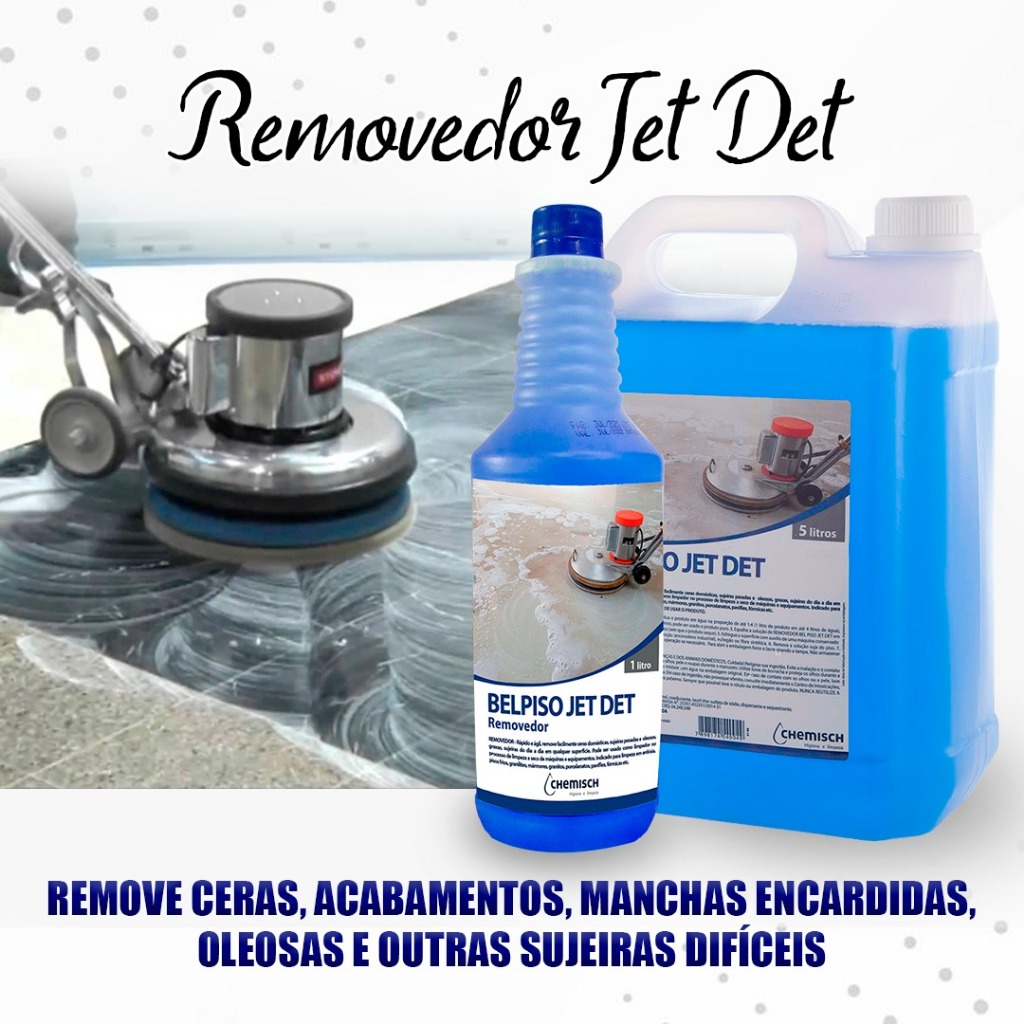 Removedor Belpiso Jet Det 5L Para Ardósias Sujas Cera Antiga