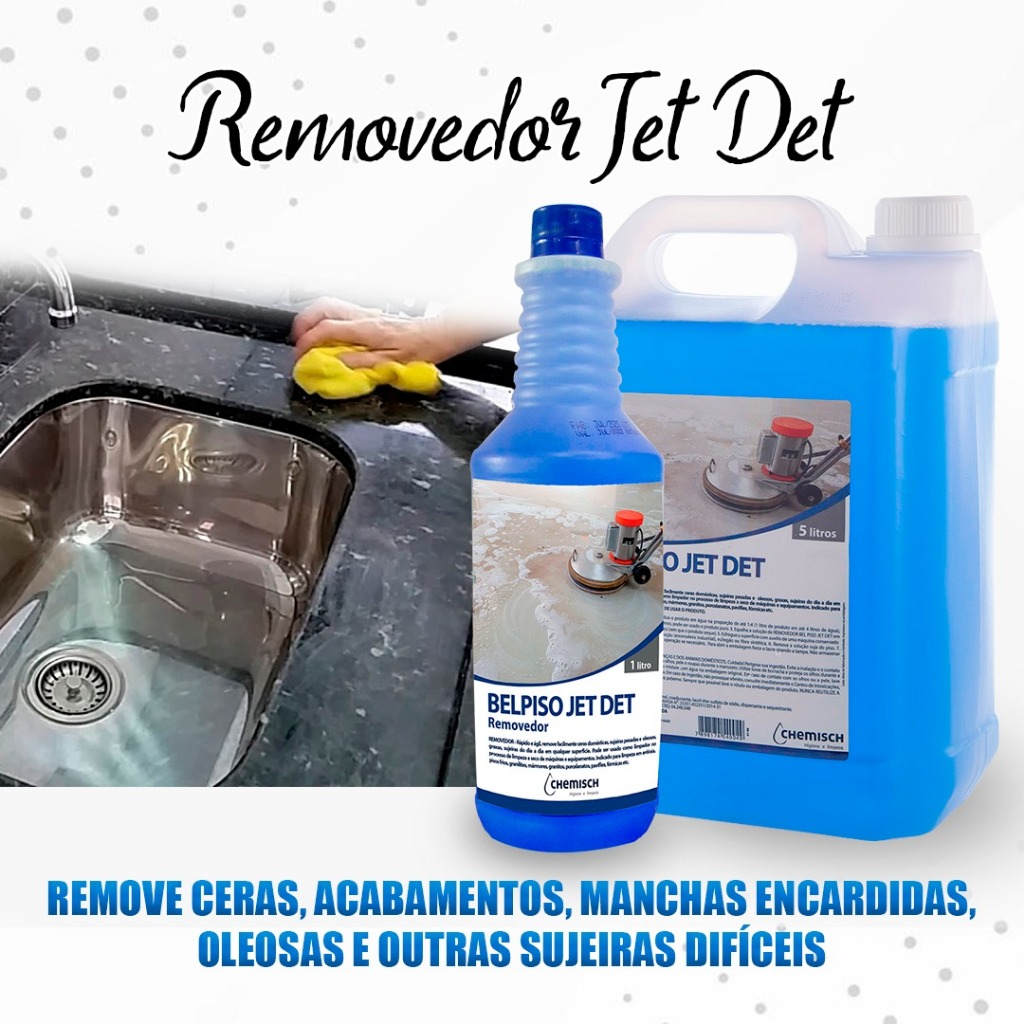 Limpa Pias Esbranquiçada Jet Det 5L Limpa Mármore Granito Sem Manchar