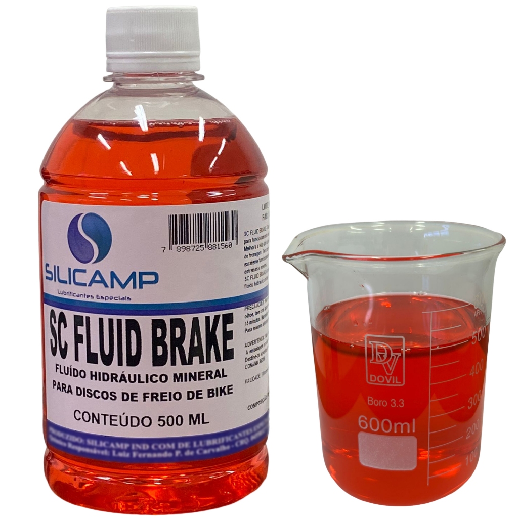 Óleo Mineral Freio Hidráulico Disco Bike Fluid Brake 500ML