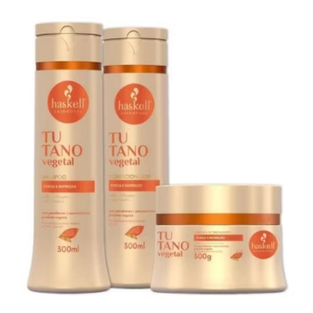Kit Haskell Tutano Shampoo 300ml + Condicionador 300ml + Mascara 300gr