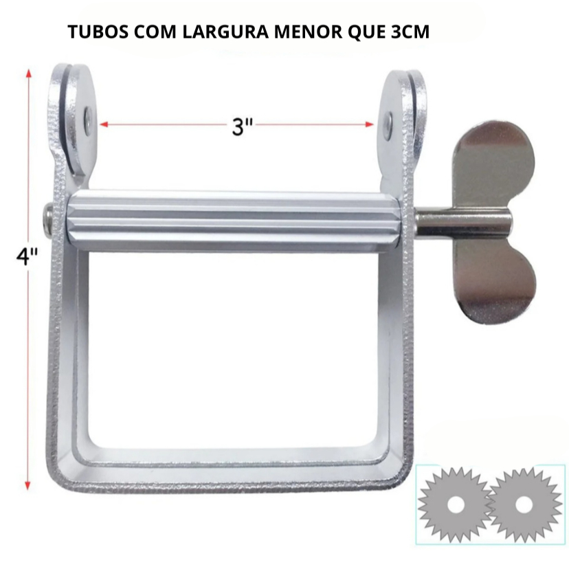 ESPREMEDOR DE TINTA DE METAL PARA CABELEIREIRO