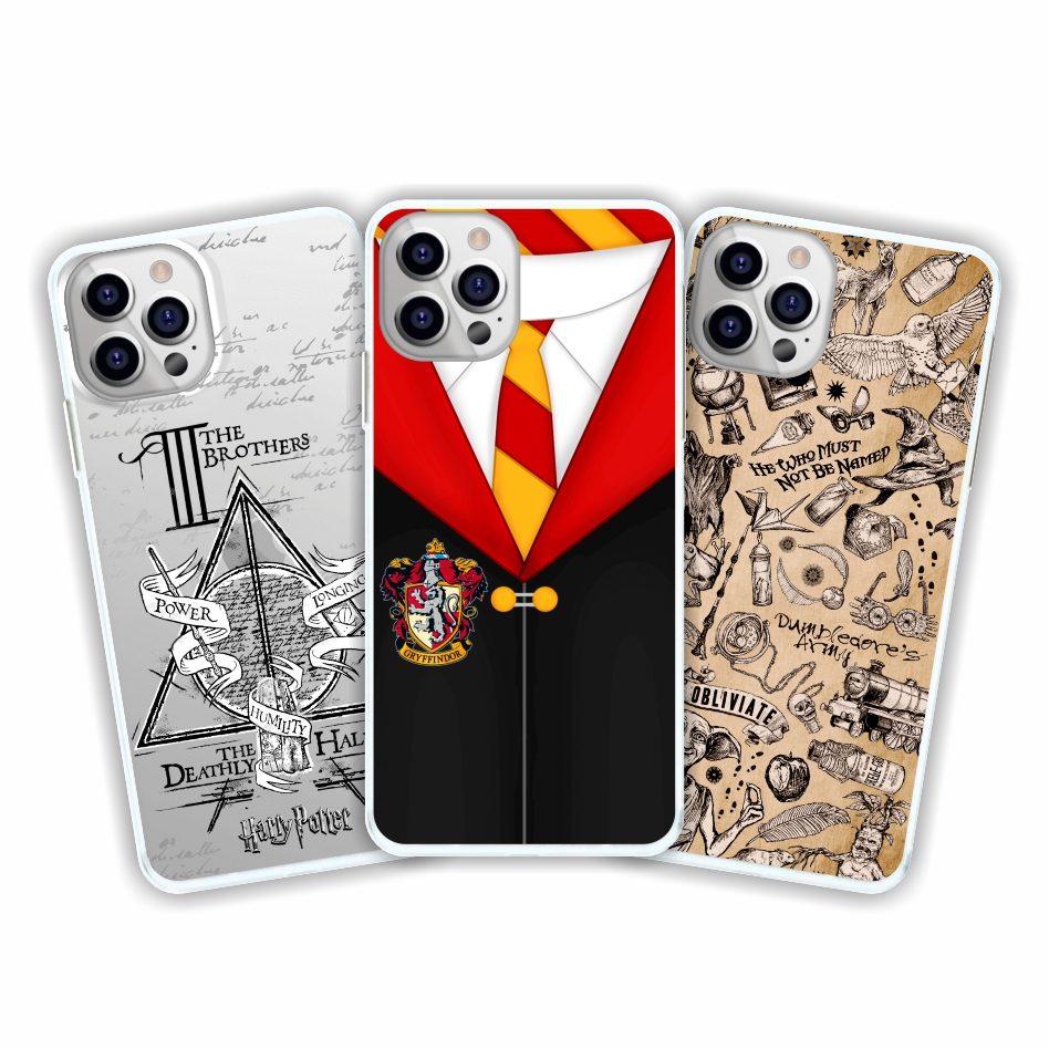 Capa de celular harry potter hogwarts sonserina personalizado grifinória lufa-lufa corvinal capinha