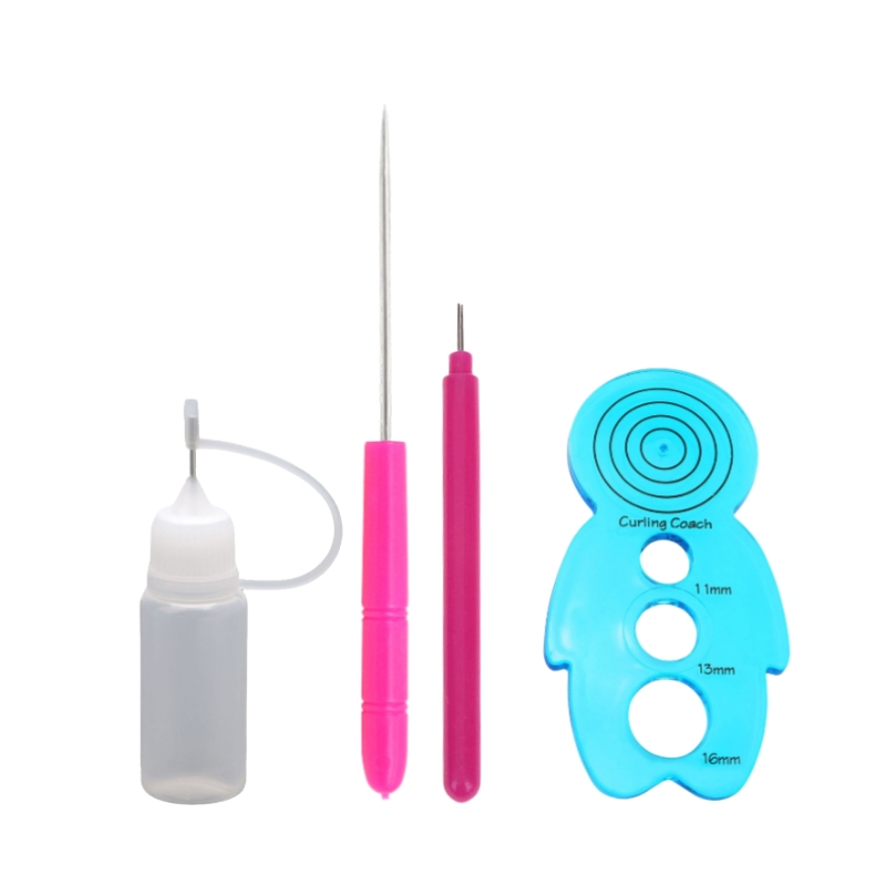 Kit Molde Gabarito Circulos Quilling 2 Estecas E Tubo 10ml
