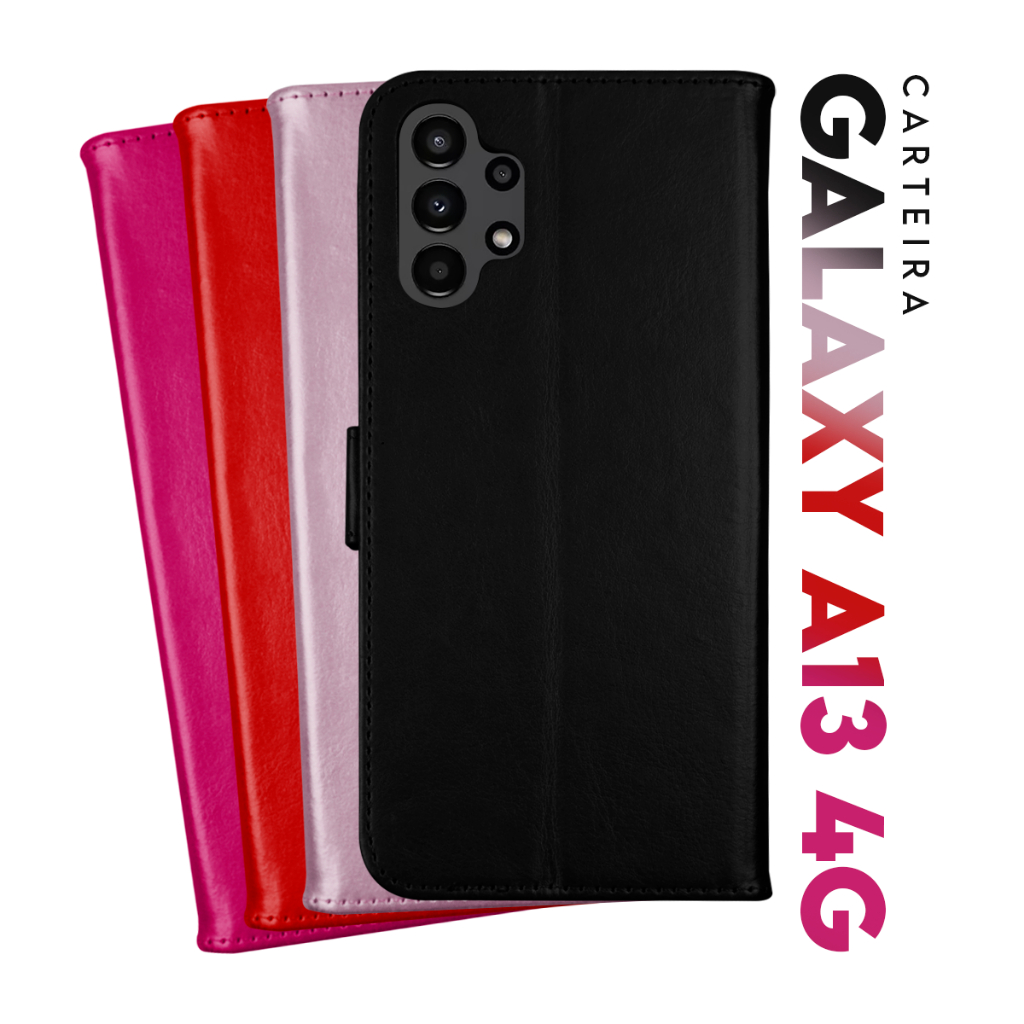 Capa Carteira De Luxo compatível Samsung Galaxy A13 4G A135 - Cell In Power25 em Oferta na Shopee