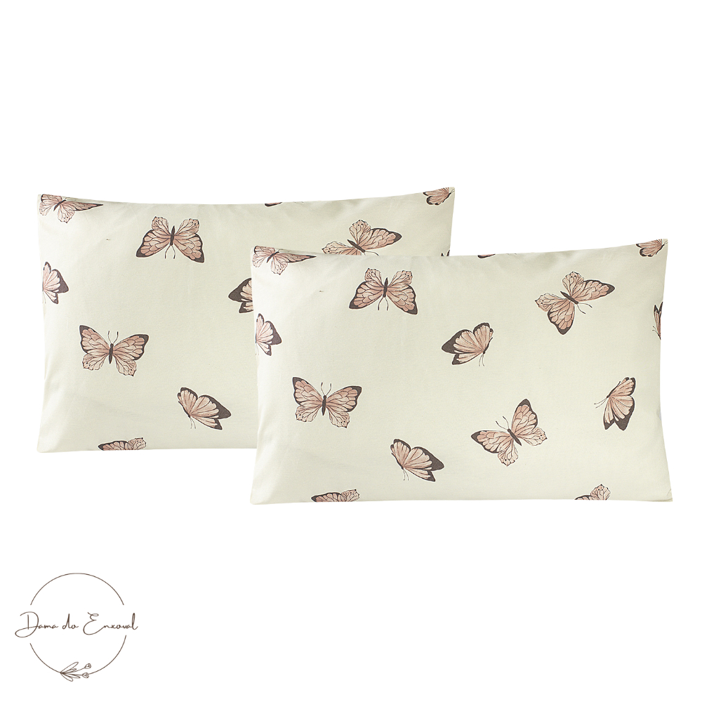 Kit Fronhas para Travesseiros 2 peças 50cm x 70cm Decoração Cama
