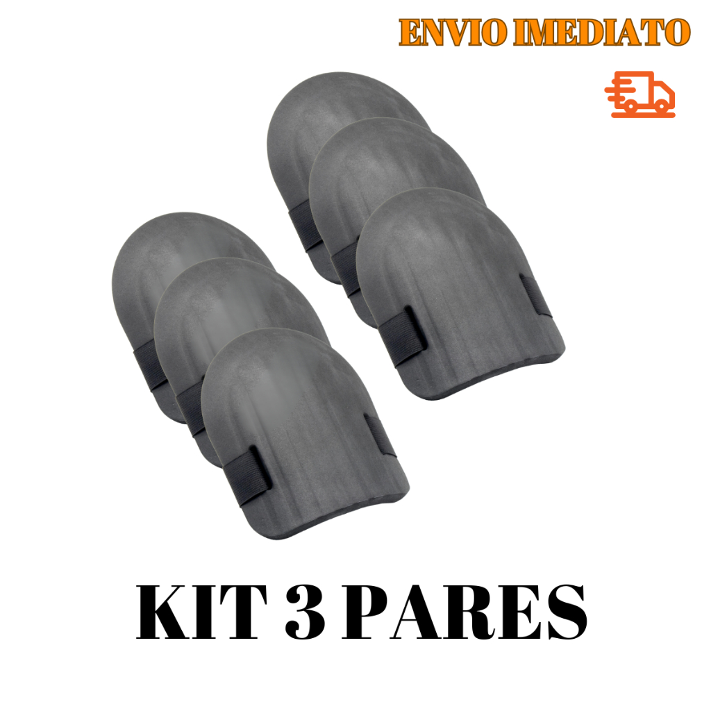 Kit 3 Par de Joelheiras Protetoras para Assentar Pisos e Azulejos em Oferta na Shopee