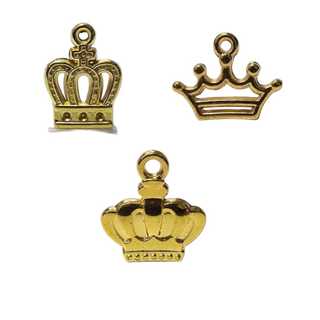 100 Pingentes Coroa Abs para Lembrancinhas Princesa Festa Decoração Boneca Chaveiro e Artesanatos em Oferta na Shopee