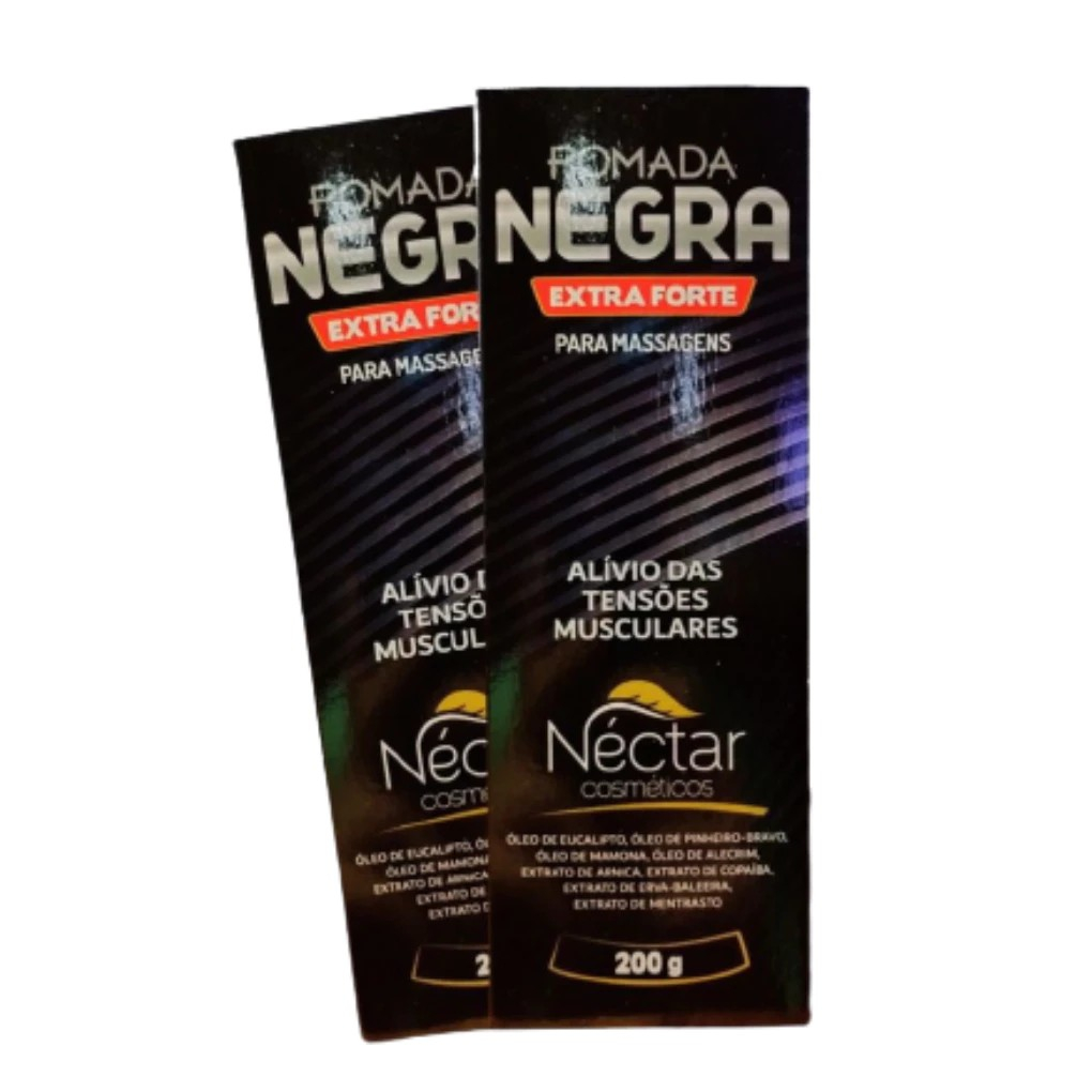 Kit 6 unidades Pomada Negra Extra Forte 200g - ORIGINAL em Oferta na Shopee