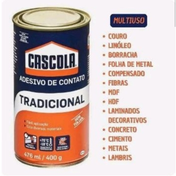 cola de Contato sapateiro Tradicional 400g - Cascola