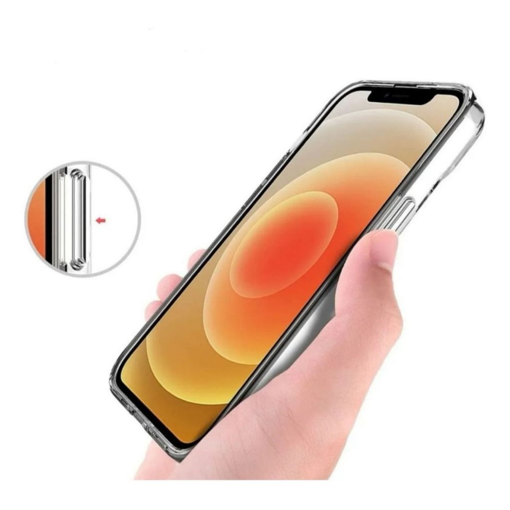 Capinha Acrilico Transparente Anti Impacto Olyps/Space Para IPhone em Oferta na Shopee