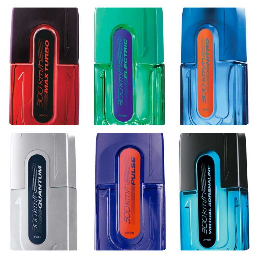 Deo Colônia 300Km/H OU Black Essential Real Intense Max Turbo 100ml Avon - Perfume Masculino (eletric nitro quantum)