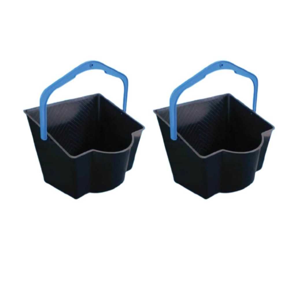 2 baldes 6 litros de pintura reforçado multiuso , com  alça , bico . em Oferta na Shopee
